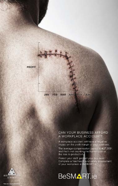 Best Public Interest & Information Ad - BeSmart Scar by McCann Dublin/Clear Blue Water for the HSA